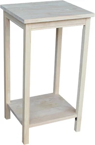, Portman Accent Table , Solid Real Wood, Sturdy Parawood,16 X 14 X 29, Minimum - Picture 1 of 9