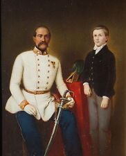 Generalmajor Anton Walz, Kommandant von Tyrnau, Trnava, Blattgoldrahmen