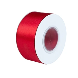 Craft County Double Faced Satin Ribbon – 2”,1 ½”, 1 ¼", & 1” – Various Colors - Picture 1 of 67