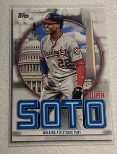 JUAN SOTO - 2021 Topps Serie 2 - CAMINANDO POR UN CAMINO HISTÓRICO - Inserto JSH-16 - Nats - Imagen 1 de 2