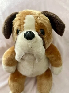 Peluche Mugsy il Bulldog Cucciolo Cane Animaland 15" 2006 Marrone Crema - Foto 1 di 9