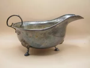 Birmingham 1912 grande brocca in argento sterling per salsa Gravy Boat di E S Barnsley - Foto 1 di 6