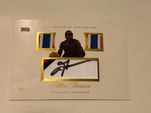 2023 Super Break The Bar Allen Iverson Jumbo 5x7 Dual Relic Autograph Card - 1/1 - Picture 1 of 1
