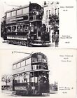 Rumpf 2 Retro Postkarten Straßenbahnen Routen M nach Hedon & P zum Pier und Victoria Square 