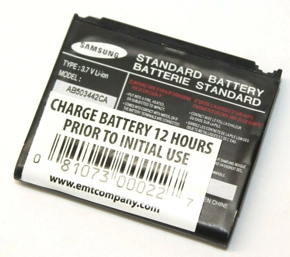 Batería de iones de litio estándar de repuesto Samsung AB503442CA 3,7 V SGH-T519 SGH-T729 Foto 1 de 1
