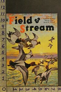 1935 DUCK LYNN BOGUE HUNT ILLUS SHORE BIRD MALLARD FLOCK VINTAGE ART COVERVH03