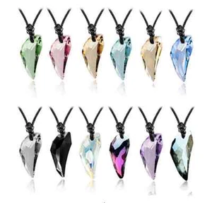Fashion crystal Wolf Tooth pendant necklace couple of men and women Ornaments - Picture 1 of 12