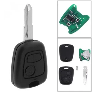 433MHz 2 Buttons Keyless Uncut Car Remote Key Fob Fit for Peugeot 206 /306 /405 - Picture 1 of 7