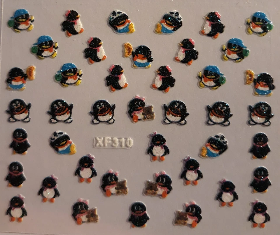 NOBRAND Cutie Animals - Cartoon Self Adhesive Children's Tiny DIY Nail Stickers-