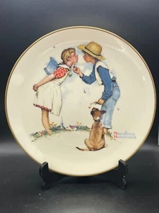 Piatto da collezione Norman Rockwell 10 1/2", 1972, Spring, Beguiling Buttercup, Gorh - Foto 1 di 6