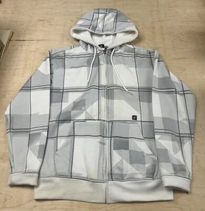 Volcom Vintage Collectable “SHOTGUN PLAID SHERPA HYDRO ZIP” Sweatshirt - Size L - Picture 1 of 9