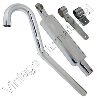 SILENCIADOR DE ESCAPE TRIAL SCRAMBLER PARA ROYAL ENFIELD 350CC NUEVO Foto 1 de 4