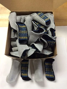 Protectores de dedos, empuñadura de acero 15583L (grande), cuero, caja abierta de 50, nuevo - Imagen 1 de 2