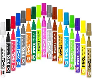 Permanent Paint Pen Oil Based Art Marker Waterproof Medium Glass Wood Stone Set - Picture 1 of 18