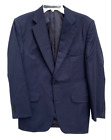 Burberry Men's Kensington Suit Jacket Men's 38 Short Wool Navy Blue Made in USA