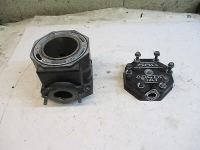 1994 Arctic Cat EXT 580 EFI Snowmobile PTO Side Engine Cylinder & Head - Image 1 of 4