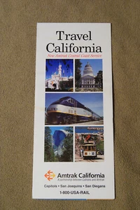 Nuevo folleto de servicio de costa central de Amtrak - Imagen 1 de 3