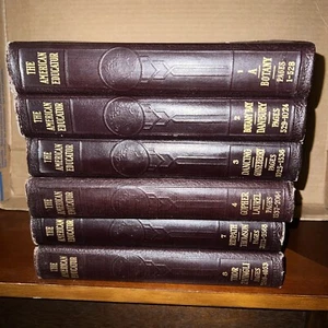 Lot of 6 The American Educator Encyclopedia Volumes 1-4,7-8 Hardcover 1956 Vtg - Picture 1 of 3