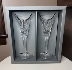 NIB 2000 Waterford MILLENNIUM "LOVE" Champaign Toasting Flutes - Second Toast - Picture 1 of 7