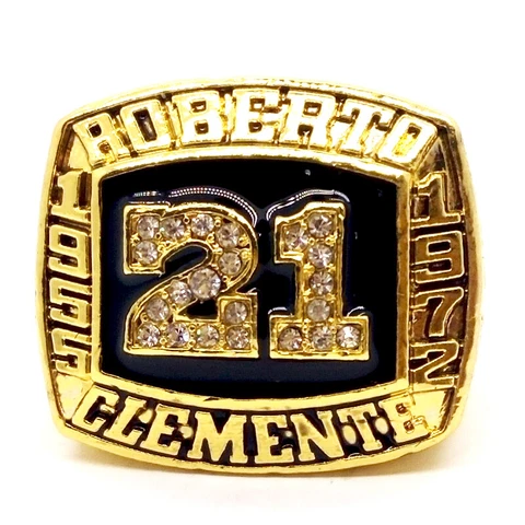 Ring of ROBERTO CLEMENTE #21 3000 hits 1955/1972 - Championship Rings - All Size Cover