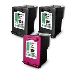 3x Eurotone Eco Ink 2+1 F R HP Deskjet 1010 2514 2543 2540 3000 2546 2545 2541 - Zdjęcie 1 z 3