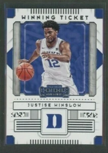 2020 Contenders Draft Justise Winslow Winning Ticket 8 Duke Blue Devils  - Bild 1 von 2
