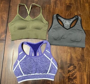 Lot of 3 Athletic Sports Bras Women's size M - Picture 1 of 6