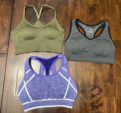 Lot of 3 Athletic Sports Bras Women's size M - Изображение 1 из 4