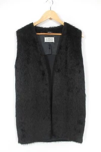 Maison Margiela Alpaca Long Vest Black Womens Size 38 SS 2010 - Picture 1 of 8