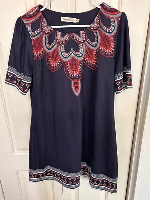 Vestido informal azul Sunny Girl para mujer M Foto 1 de 4