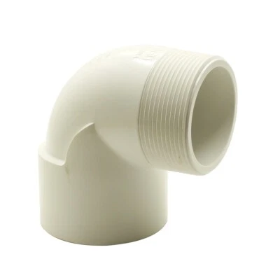 THRIFCO PLUMBING Thrifco 8114176 2 Inch Male Thread x Female Slip PVC 90 Street Elbow SCH 40