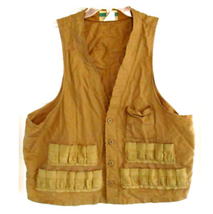 Vintage Game Winner Sportswear Hunting Shooting Vest size large Khaki Duck Bird