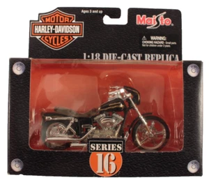 Maisto 1:18 Harley-Davidson Series 16 2001 FXDWG CVO Custom Motorcycle - Picture 1 of 3