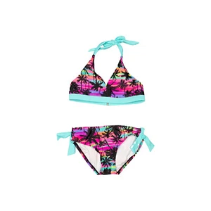 OUO Girl Tropical Two Piece Swimsuit Multicolor Size S 1082 - Picture 1 of 2
