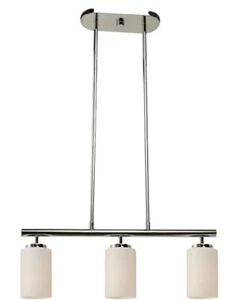 Sea Gull Oslo 25" 3 Light Pendant Ceiling Light, Chrome, 66160-05 - Picture 1 of 1