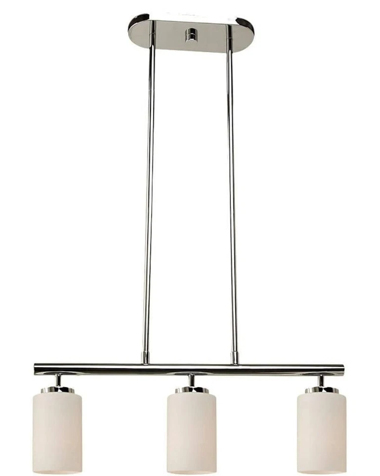 Sea Gull Oslo 25" 3 Light Pendant Ceiling Light, Chrome, 66160-05 - Image 1 of 1