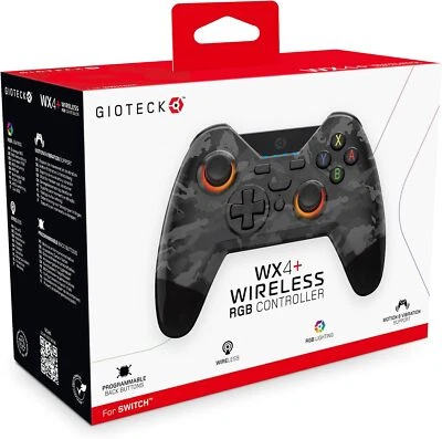 Gioteck WX4+ Wireless Controller for Nintendo Switch - Dark Camo - Image 1 of 4