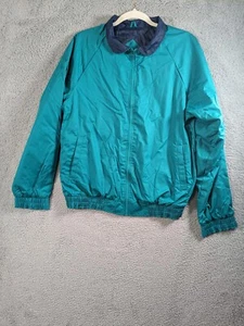 Chaqueta deportiva Hartwell Via vintage mediana 38-40 poli algodón verde azulado - Imagen 1 de 11