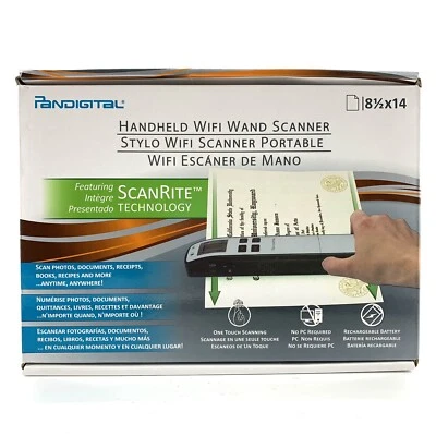 Pandigital Handheld WiFi Wand Scanner 8.5x14 Black  No PC Needed - Image 1 of 4