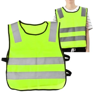 Children Reflective Traffic Safety Vest For Night Walking - Fluorescent Green - Picture 1 of 16