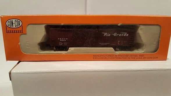 Con-Cor # 1481L  Rio Grande 50' Automobile Boxcar 63314 1:160 N Scale  MIB - Image 1 of 1