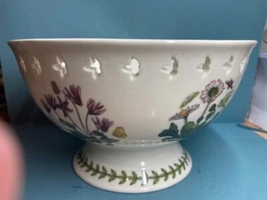Portmeirion Botanic Garden Pierced Compote/Fruit Bowl - Picture 1 of 6