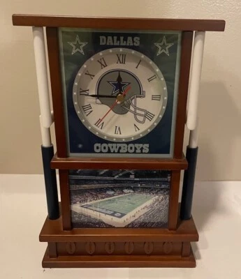 DANBURY MINT NFL DALLAS COWBOYS 2004 RELÓGIO DE MESA FUNCIONA MUITO BEM - Imagem 1 de 3