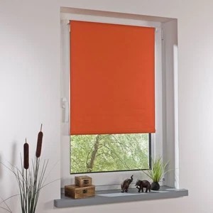 LIEDECO Klemmfix-Rollo Verdunklung mit Thermobeschichtung  075 x 150 cm, terra - Bild 1 von 4