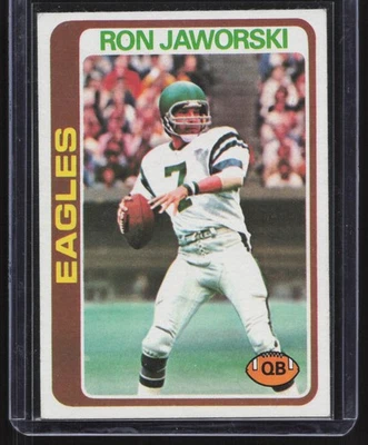 1978 Topps #449 Ron Jaworski - Image 1 of 2