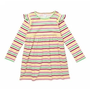 Vestido Harper Canyon Niñas Todos los Días Amarillo Mantequilla Multi Rayas Talla 3 - Imagen 1 de 1