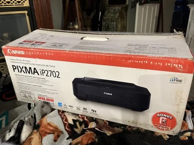 USED ONCE Canon PIXMA iP2702 4800dpi Fine Technology Color Inkjet Photo Printer - Image 1 of 4