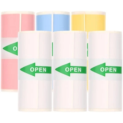 6 Rollen Thermopapier Selbstklebend Mini Drucker Papier, Sofortdruck Thermopa... - Bild 1 von 4