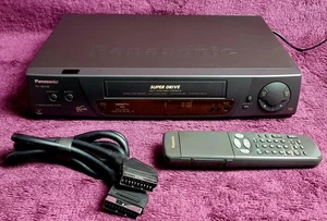 Panasonic Superdrive VCR NV-SD430B Video Cassette Recorder VHS + Remote + Scart - Picture 1 of 15