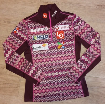 Norway Ski Team Women's Zip-Top Sweatshirt Burgundy/Pink Size S - Image 1 of 4
